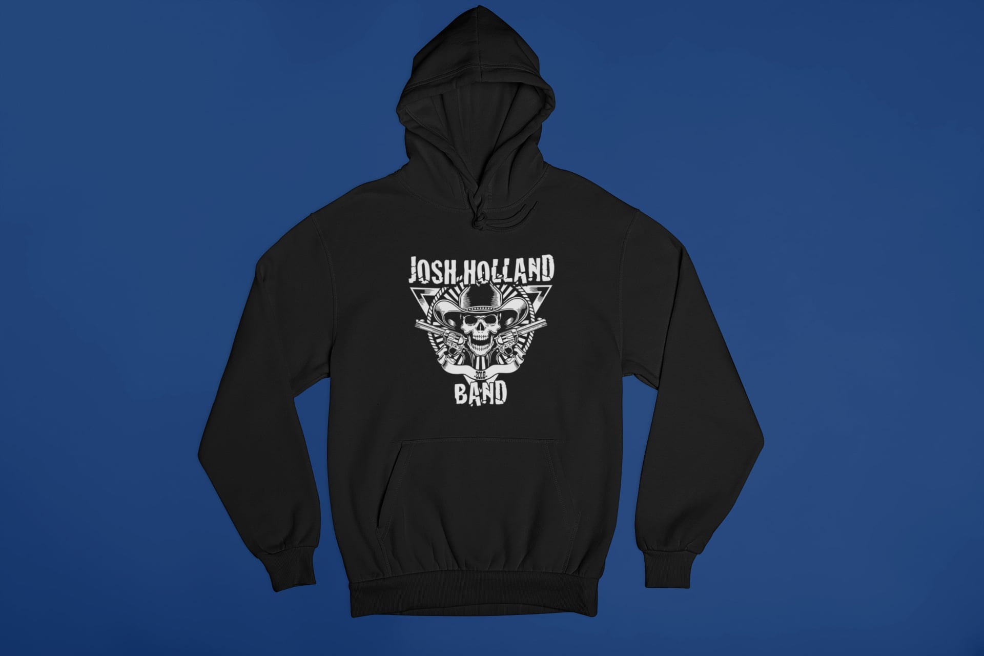 Josh Holland Band Hoodie with Guns and Skull